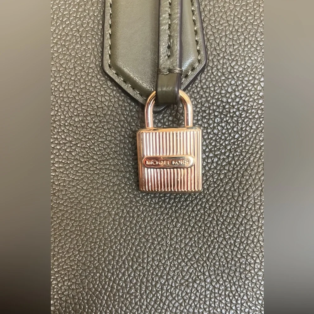 Michael Kors Hayes Olive Green Satchel